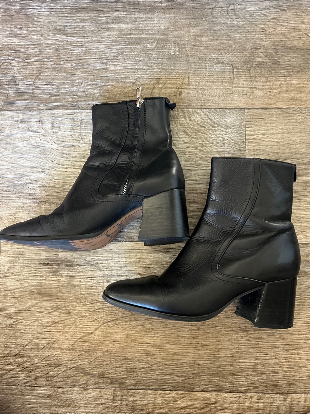 Tony Bianco Black Heeled Ankle Blots